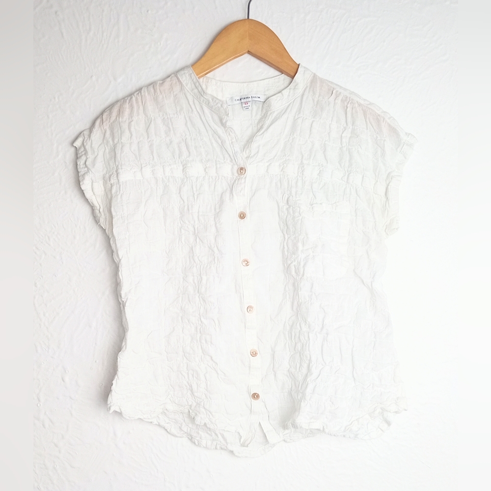 California Tailor Short Sleeve Shirt Size XS